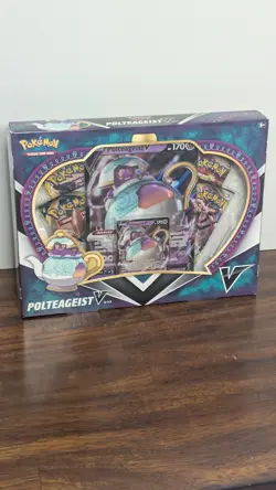 Pokemon TCG Polteageist V Box 4 Booster Packs Rebel Clash Promo Card SEALED - Image 1