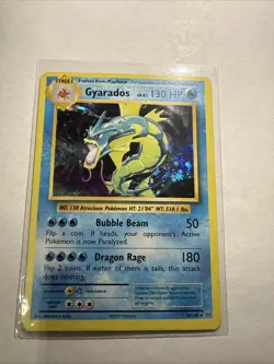Pokemon Gyarados TCG Evolutions Holo Rare Card 34/108 Light Play - Image 1