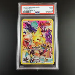 PSA 9 Pikachu 160/159 Crown Zenith Full Art Holo Graded Pokemon Card - Image 1