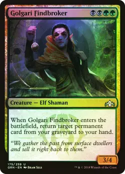 Golgari Findbroker FOIL - GUILDS OF RAVINCA MAGIC MTG - Image 1