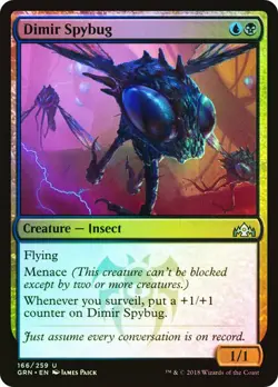 Dimir Spybug FOIL - GUILDS OF RAVINCA MAGIC MTG - Image 1
