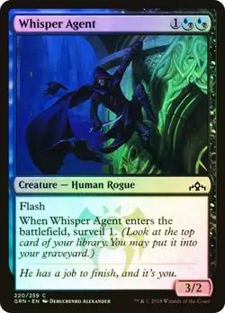 Whisper Agent FOIL - GUILDS OF RAVINCA MAGIC MTG - Image 1