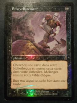 mtg magic entomb odyssey FOIL FRENCH vf fr ensevelissement odyssee PLAYED - Image 1