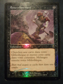 mtg magic entomb odyssey FOIL FRENCH vf fr ensevelissement odyssee PLAYED - Image 2