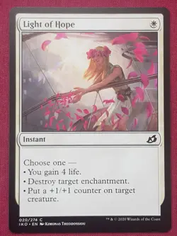 Magic The Gathering IKORIA LAIR OF BEHEMOTHS LIGHT OF HOPE white card MTG - Image 1