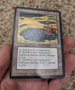 MTG (MP) SULFUROUS SPRINGS Ice Age Magic the Gathering WOTC - Image 1