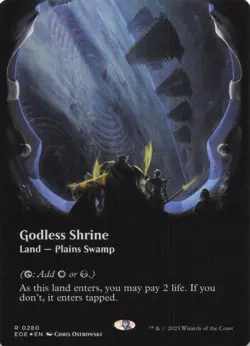 Godless Shrine (#280) - Foil - Borderless - Edge of Eternities (EOE) MTG - Image 1