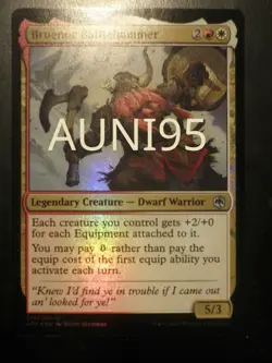 mtg magic Bruenor Battlehammer FOIL ENGLISH Marteaudeguerre forgotten 2 availabl - Image 1