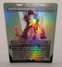 Aerith Gainsborough Borderless Foil MTG Final Fantasy 0374 - Image 1