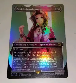 Aerith Gainsborough Borderless Foil MTG Final Fantasy 0374 - Image 3