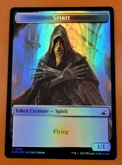 1x Spirit & Wurm (0013) | FOIL TOKEN | Ravnica Remastered | MTG Magic Cards - Image 1