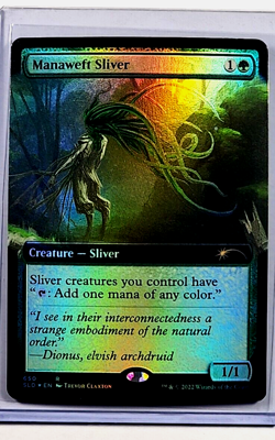 2022 MTG Magic the Gathering Secret Lair Drop Foil #650 Manaweft Sliver LP - Image 1