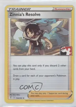 Zinnia's Resolve Pokemon Sword & Shield Evolving Skies Pokemon League Promo 12df - Image 1