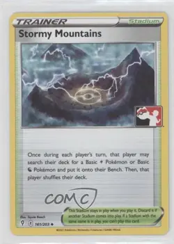 Stormy Mountains Pokemon Sword & Shield Evolving Skies Pokemon League Promo 12df - Image 1