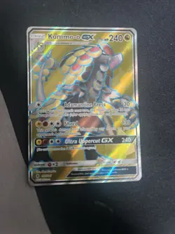 2017 Pokemon Sun & Moon Guardians Rising Kommo-o GX #141 Full Art PSA 9 Graded - Image 1