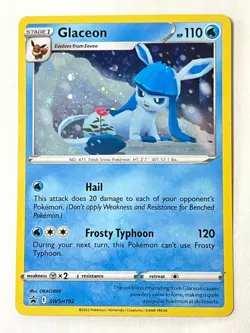 Glaceon SWSH192 Black Star Promo Brilliant Stars Blister Pokemon Near Mint NM/LP - Image 1