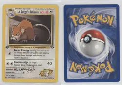 Lt Surge's Raticate 1st Ed. Pokemon Gym Challenge #53 2000 19rf - Image 3