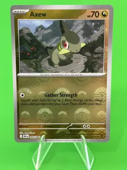 Pokemon Axew Scarlet & Violet Black Bolt Poke Ball Reverse Holo 068/086 NM!!! - Image 1