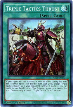YuGiOh! Triple Tactics Thrust RA03-EN072 - Super Rare 1st Edition NM/M English - Image 1