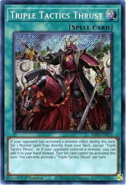 YuGiOh! Triple Tactics Thrust RA03-EN072 - Secret Rare (SR) 1st Edition NM/M - Image 1