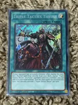 YuGiOh! Triple Tactics Thrust RA03-EN072 - Secret Rare (SR) 1st Edition NM/M - Image 1