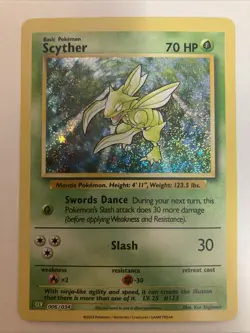 x1 Scyther 006/034 Holo Classic Collection CLV Promo 2023 Pokemon Card - Image 1