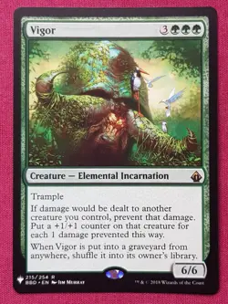 Magic The Gathering MYSTERY BOOSTER MB1 VIGOR green card MTG - Image 1