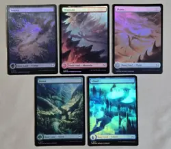 MTG 5x Foil Tarkir Dragonstorm Full Art Lands - Magic the Gathering - Image 1