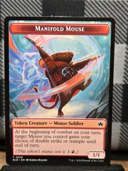 MTG TCG: Manifold Mouse 18, (Token) Bloomburrow - Image 1