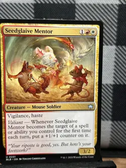 MTG TCG: Seedglaive Mentor 231, Bloomburrow - Image 1