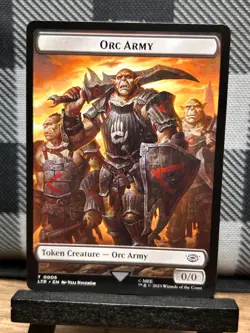 MTG TCG: Orc Army Token 6, (Token) Lord of the Rings: Tales of Middle-Earth - Image 1