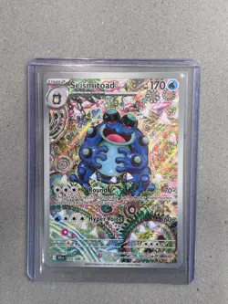 Seismitoad 105/086 - Pokemon TCG: Black Bolt - IR MINT! Shinji Kanda art - Image 1