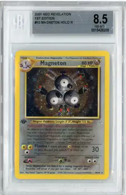 2001 Pokemon Neo Revelation 1st Edition Holo Magneton #10 BGS 8.5 - Image 1