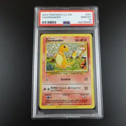 PSA 10 Charmander 001/034 Classic Collection English Holo Graded Pokemon Card - Image 1