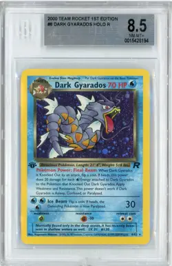 2000 Pokemon Team Rocket 1st Edition Dark Gyarados #8 BGS 8.5 - Image 1