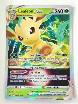 Leafeon VStar SWSH195 Black Star Promo Special Collection Pokemon - Near Mint NM - Image 1