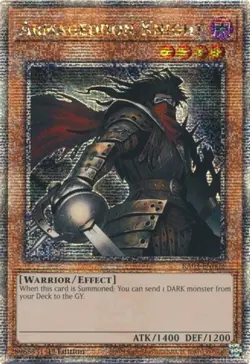 Yugioh! Armageddon Knight - RA03-EN002 - Quarter Century Secret Rare - 1st Editi - Image 1