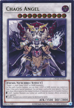 Yugioh! Chaos Angel - OP24-EN001 - Ultimate Rare - Unlimited Edition Near Mint, - Image 1
