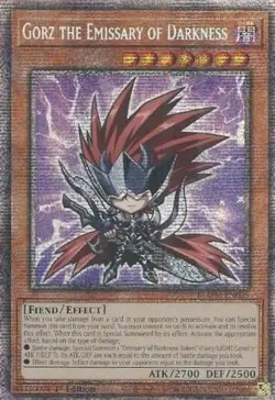 Yugioh! Gorz the Emissary of Darkness - BLMM-EN005 - Starlight Rare - 1st Editio - Image 1