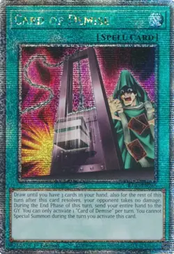 Yugioh! Card of Demise - RA03-EN265 - Quarter Century Secret Rare - 1st Edition - Image 1