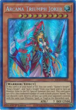 Yugioh! Arcana Triumph Joker - KICO-EN001 - Collector's Rare - 1st Edition Near - Image 1