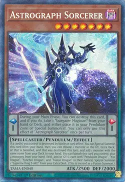 Yugioh! Astrograph Sorcerer - TAMA-EN040 - Collector's Rare - 1st Edition Near M - Image 1