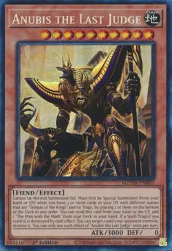 Yugioh! Anubis the Last Judge - MZTM-EN003 - Collector's Rare - 1st Edition Near - Image 1