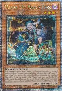 Yugioh! Maliss [P] March Hare - ALIN-EN023 - Quarter Century Secret Rare - 1st E - Image 1