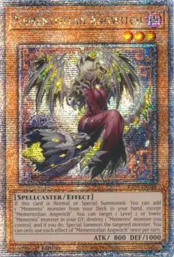 Yugioh! Mementotlan Angwitch - RA04-EN048 - Quarter Century Secret Rare - 1st Ed - Image 1