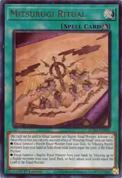 Yugioh! Mitsurugi Ritual - SUDA-EN095 - Ultra Rare - 1st Edition Near Mint, Engl - Image 1
