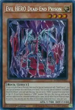 Yugioh! Evil HERO Dead-End Prison - SUDA-EN002 - Secret Rare - 1st Edition Near - Image 1