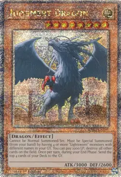 Yugioh! Judgment Dragon - RA03-EN196 - Quarter Century Secret Rare - 1st Edition - Image 1