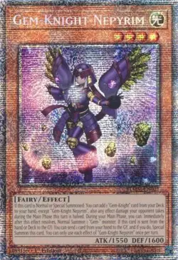Yugioh! Gem-Knight Nepyrim - BLMM-EN021 - Starlight Rare - 1st Edition Near Mint - Image 1