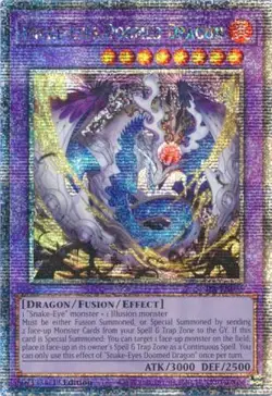 Yugioh! Snake-Eyes Doomed Dragon - SUDA-EN035 - Quarter Century Secret Rare - 1s - Image 1